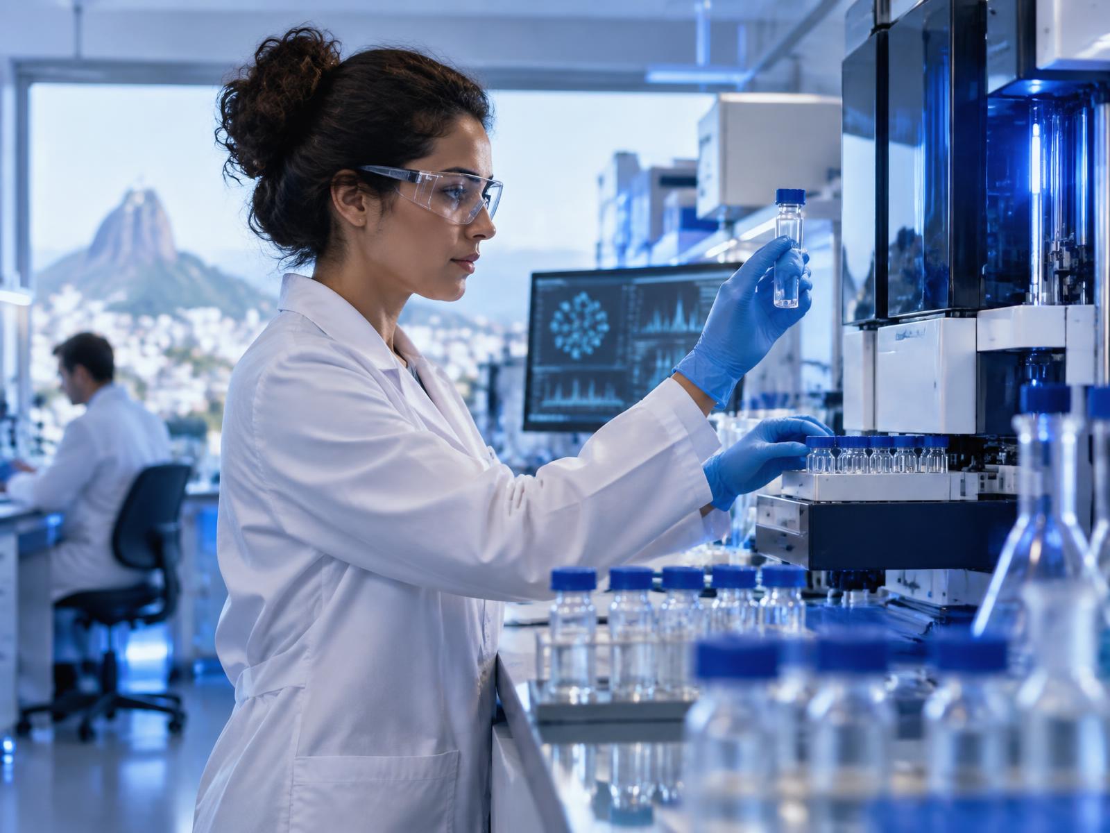 Profissional em ambiente laboratorial BlueGene