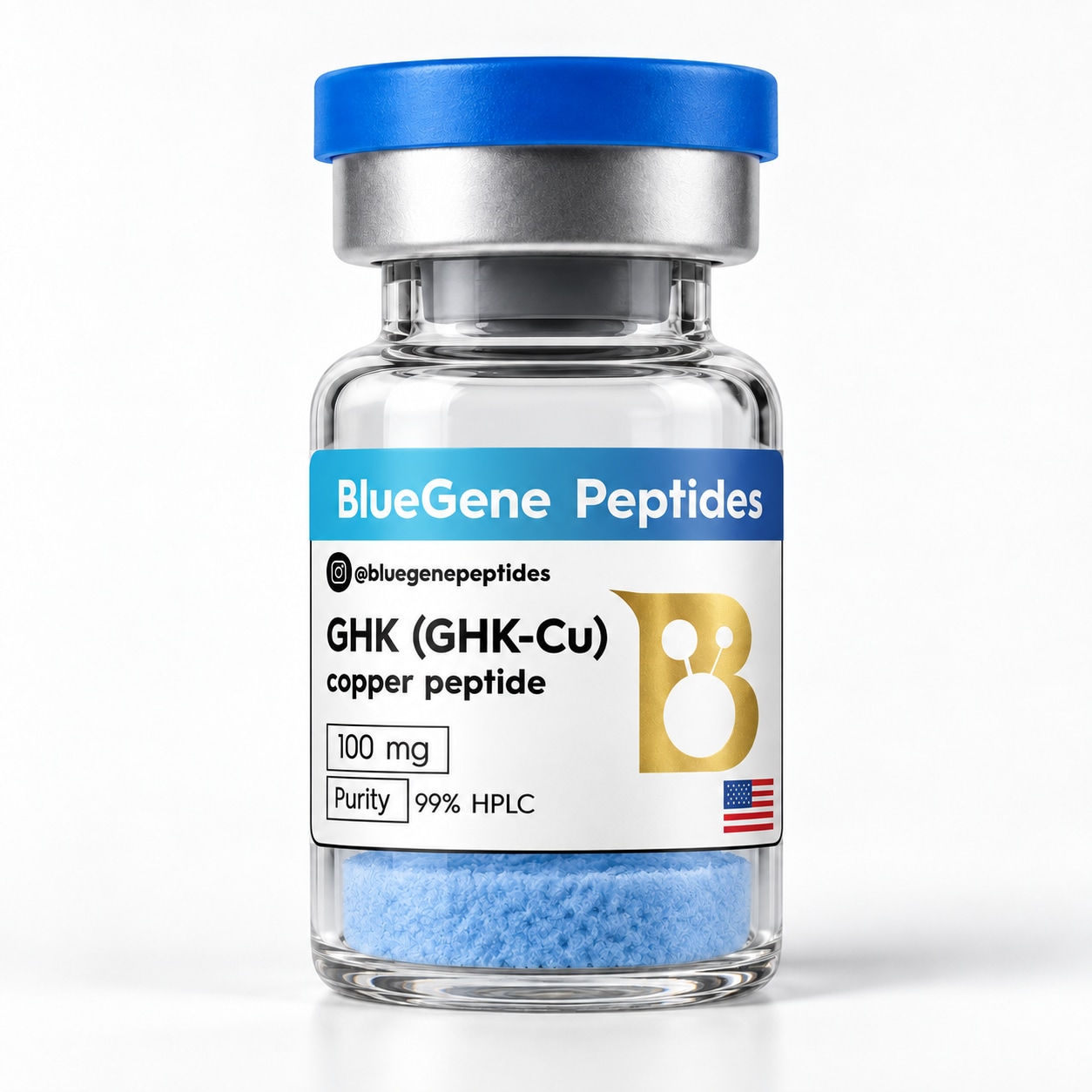 Frasco de GHK-Cu BlueGene